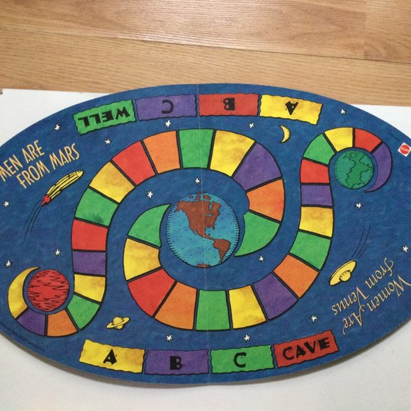 VTG 1998 Mattel MEN ARE FROM MARS WOMEN ARE FROM VENUS Board Game incomplete - Picture 5 of 8